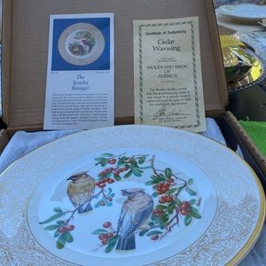 Woodland Birds of America Plate by Boehm. This plate comes with all labels, box